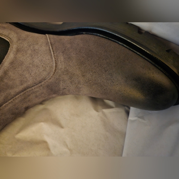 NEW GOOD MAN BRAND Modern City Oiled Suede Chelsea Boot Charcoal 9 - Picture 13 of 13